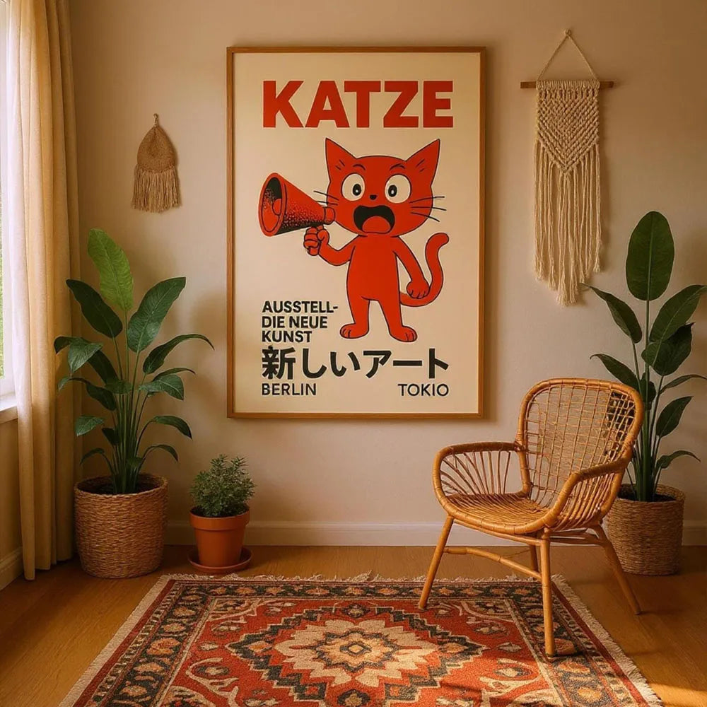 Japanese Koi Botanical Canvas Print