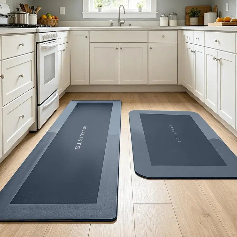 2pcs/set Diatomite Mats Absorbent Kitchen Anti Slip Bath Floor Mat FootCarpet Quick Dry Shower Toilet Rug Doormat 40x60/40x120cm