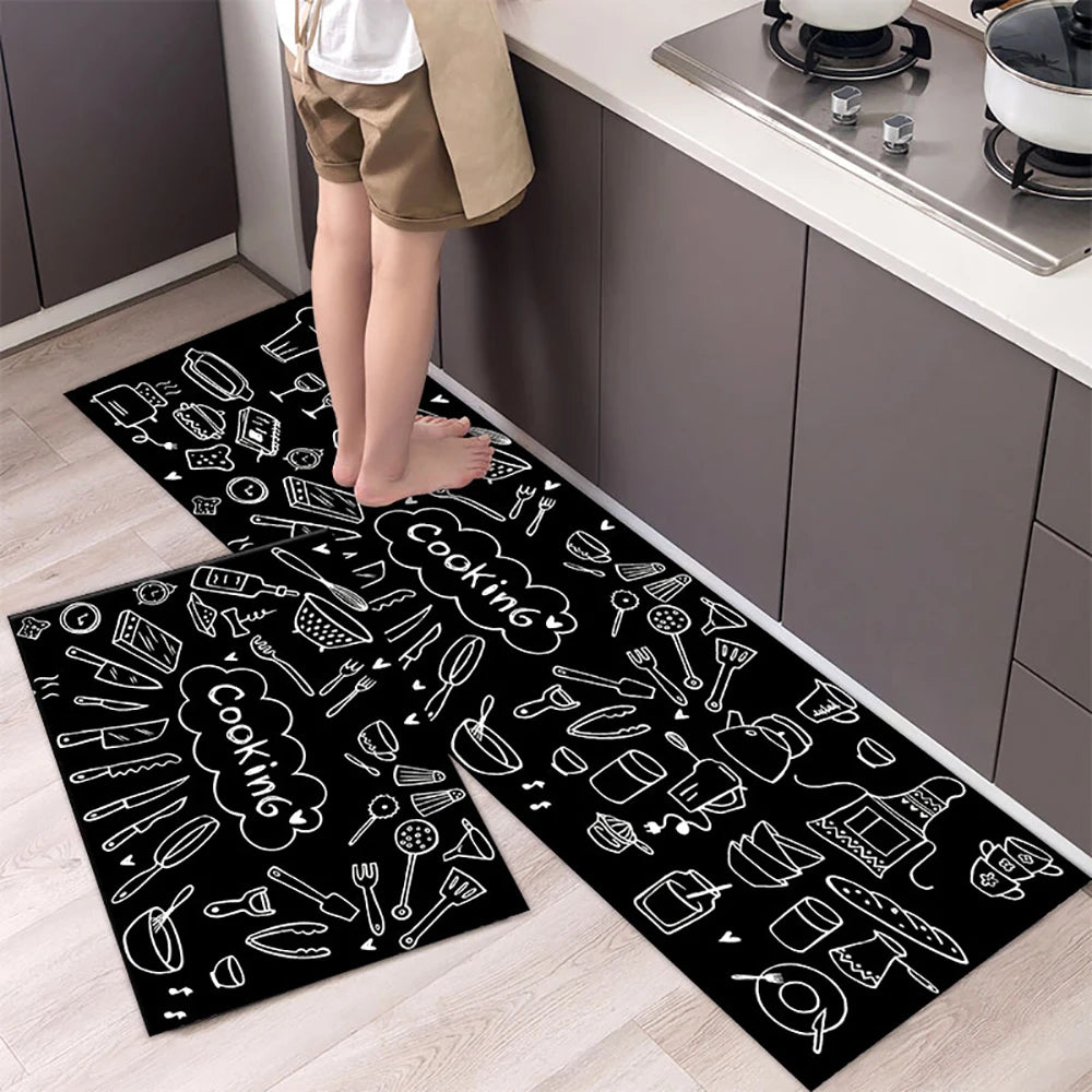 Crystal-Velvet Absorbent Kitchen Runner