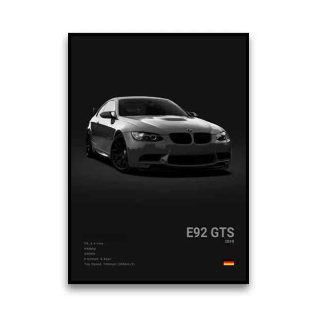 Classic Performance Car Canvas Print