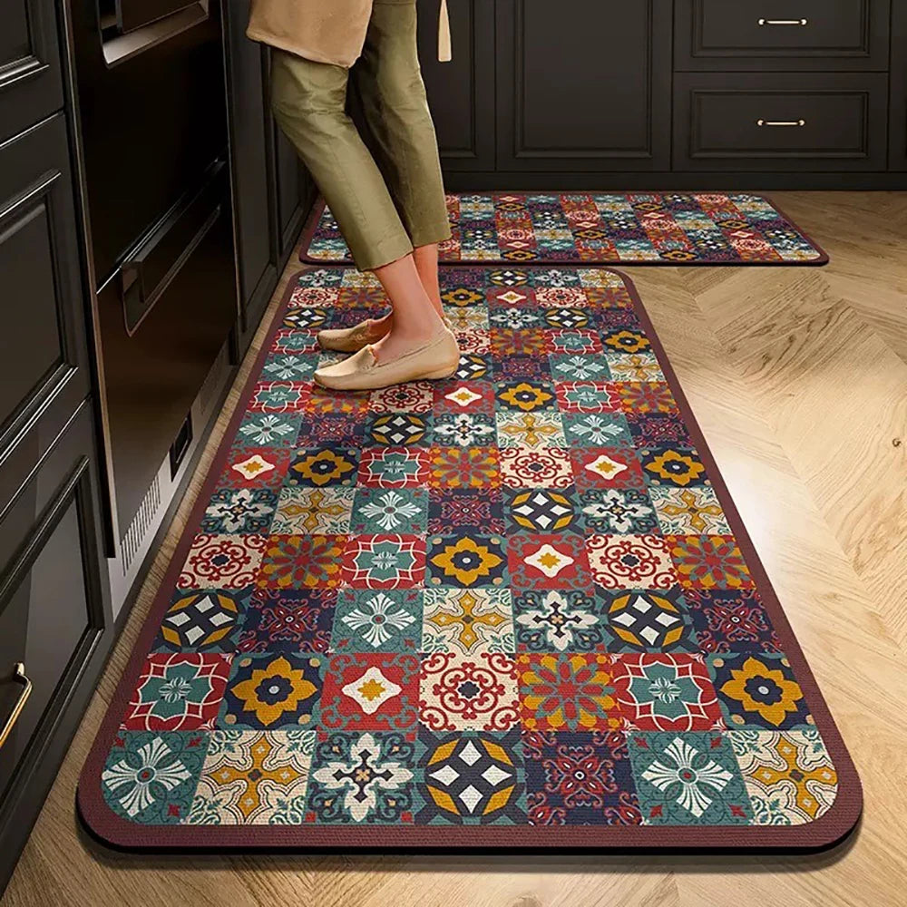 Crystal-Velvet Absorbent Kitchen Runner