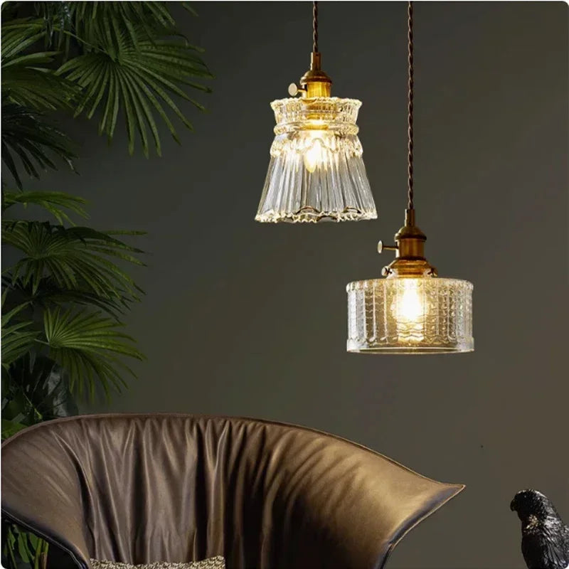 Modern Glass Pendant Light — detail view