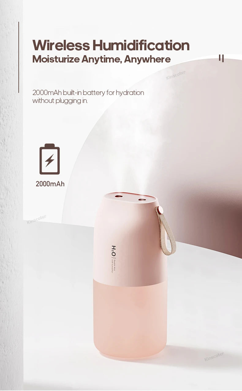 300ml Rechargeable Ultrasonic Humidifier