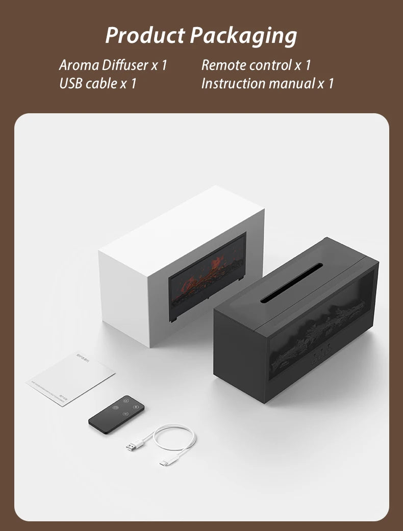 Color-Changing Fireplace Aroma Diffuser