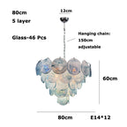 Murano Glass Dimmable LED Chandelier