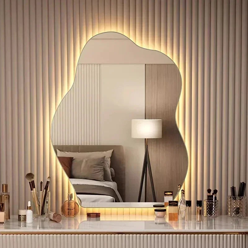 Irregular LED Accent Wall Mirror