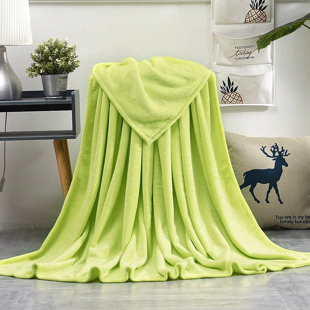 Coral Fleece Throw Blanket