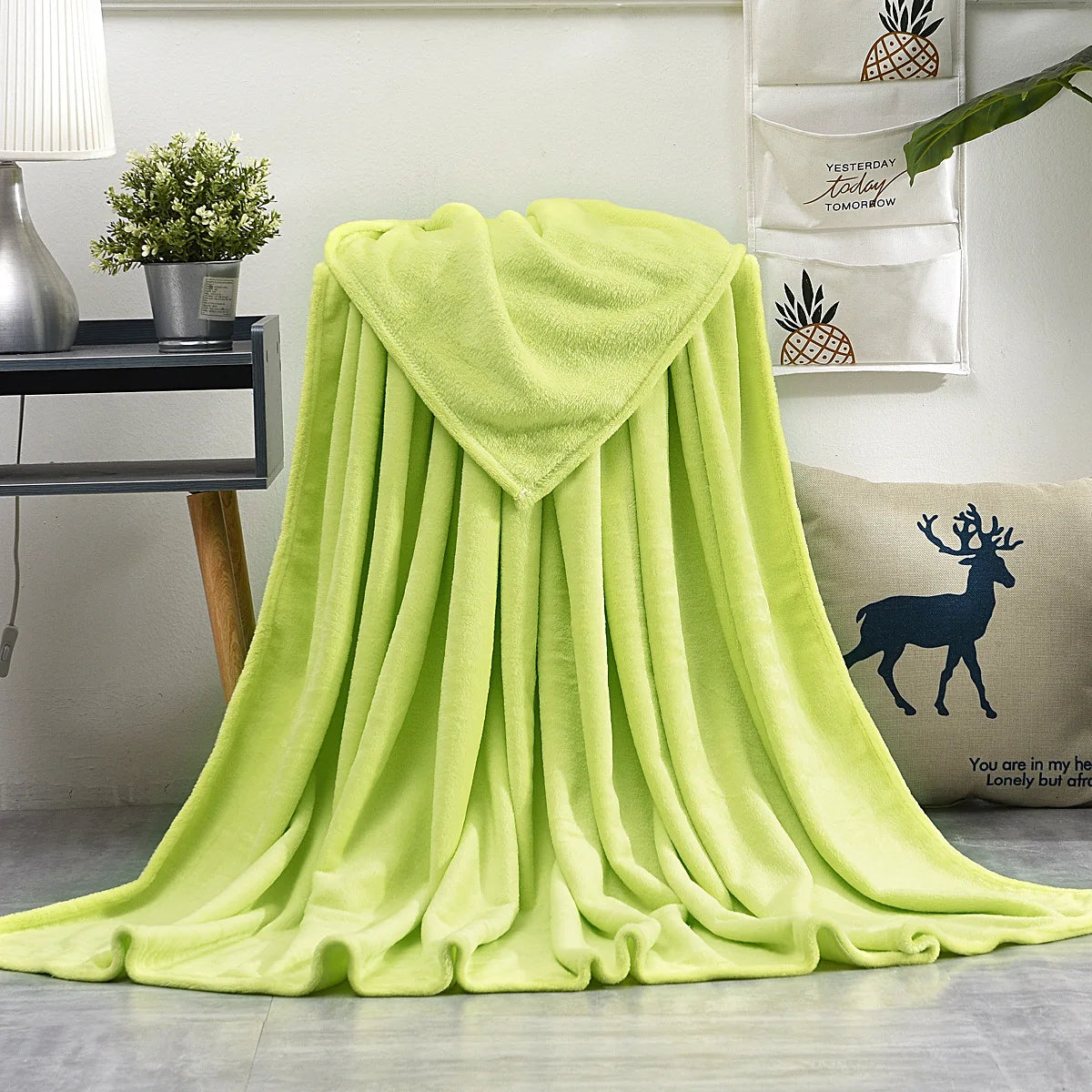 Coral Fleece Throw Blanket