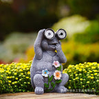 Solar Turtle Garden Statue