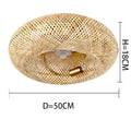 Bamboo Remote-Control Ceiling Fan with Light
