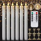 Flameless LED Taper Candles with Remote