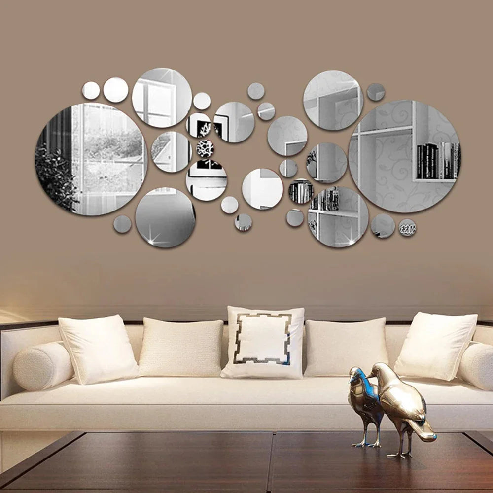 3D Acrylic Arched Wall Mirror