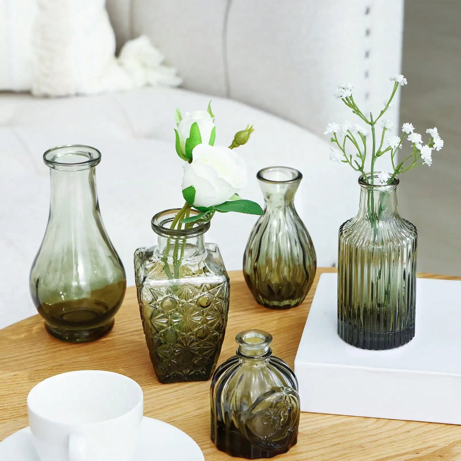 14-Piece Mini Glass Vase Set