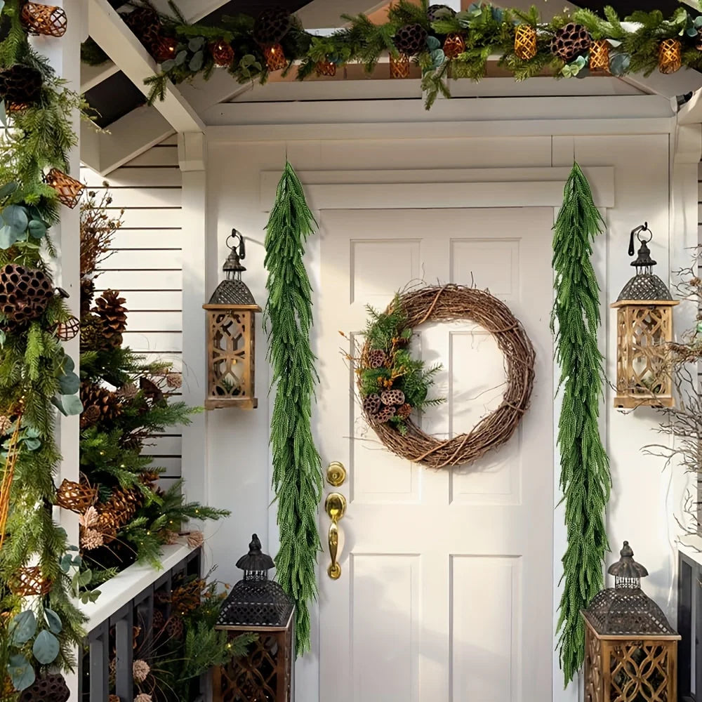 Classic Real-Touch Norfolk Pine Garland
