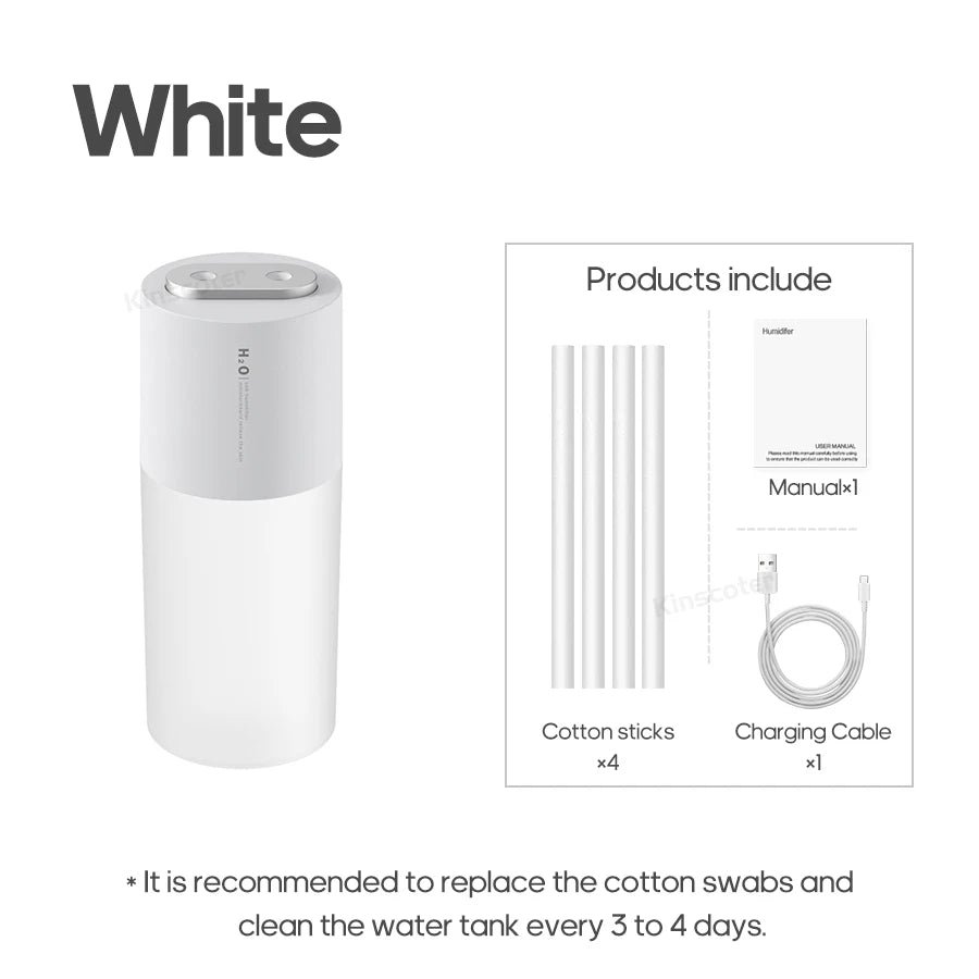 300ml Rechargeable Ultrasonic Humidifier