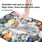 Stone Design Diatomite Bath Mat Bathroom Non-slip Shower Foot Mats Absorbent Quick Dry Toilet Rugs Carpet Doormat Washable