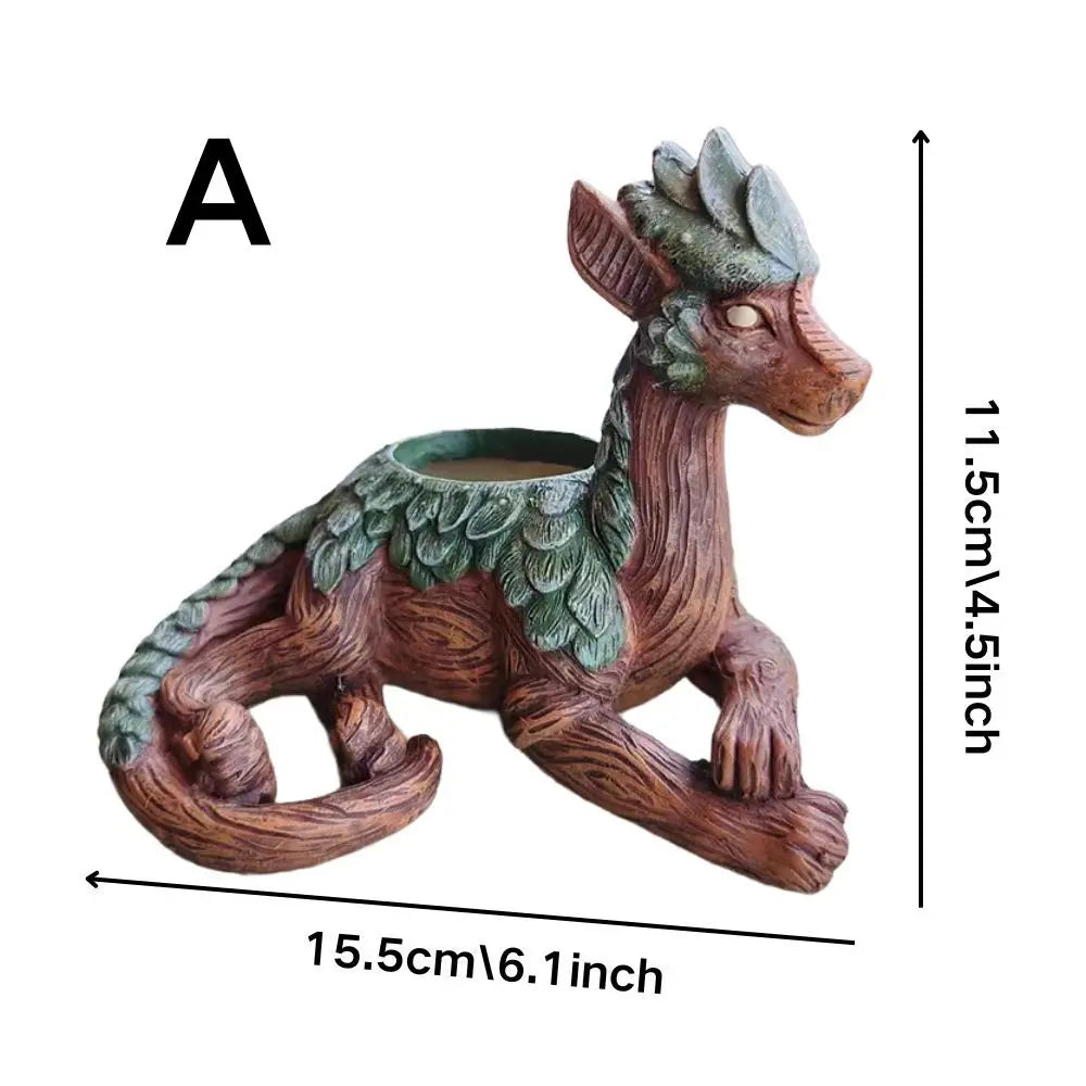 Dragon Resin Outdoor Planter
