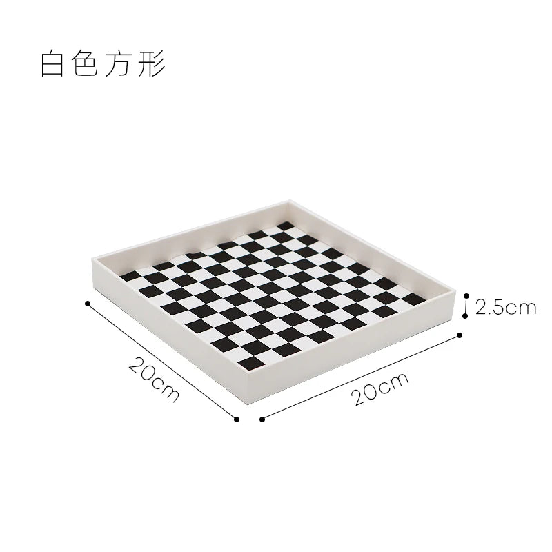Checkerboard Desktop Valet Tray