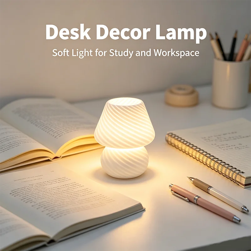 Glass Dimmable LED Table Lamp