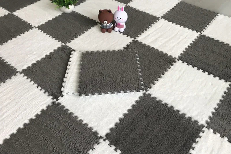 Interlocking Plush Kids Play Mat