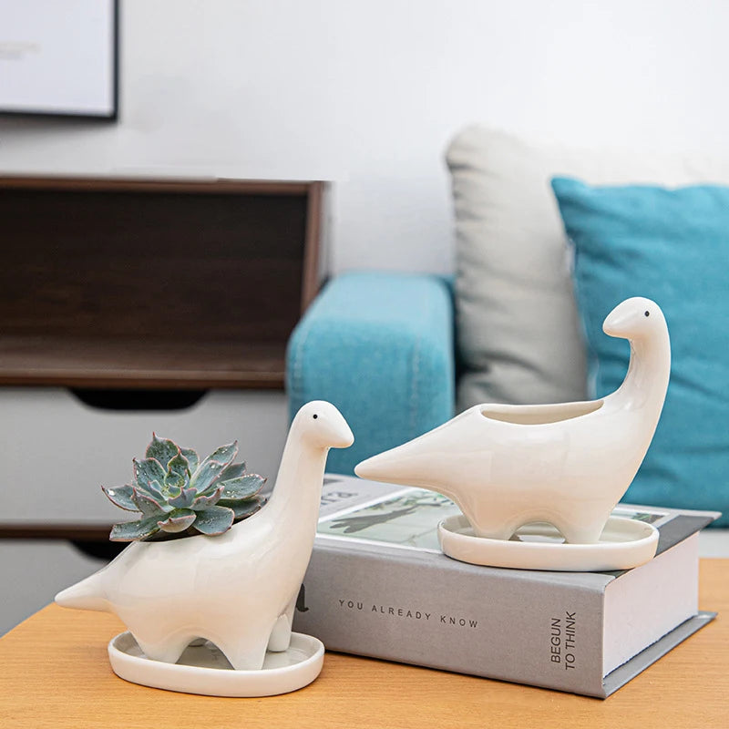 Dinosaur Ceramic Planter