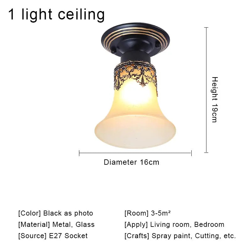 Glass Vintage Chandelier