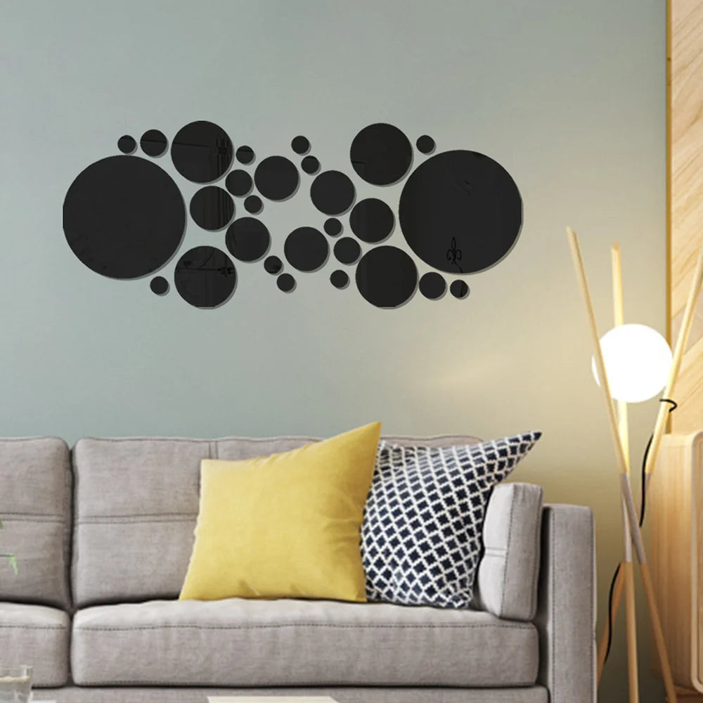 3D Acrylic Arched Wall Mirror