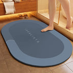 Minimalist Diatomite Bath Mat Quick-Dry Absorbent Non-Slip Door Mat Stain-Resistant & Durable Entryway Rug