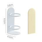 Traceless Wall-Mounted Electric Toothbrush Holder Punch-free Razor Circular Holders Storage Shelf Bathroom Toothbrush Organizer