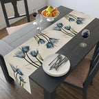 Tulip Linen Table Rustic Farmhouse Style Table Runner 13X70 Inch,Kitchen Dining Table Decoration for Indoor Outdoor Home
