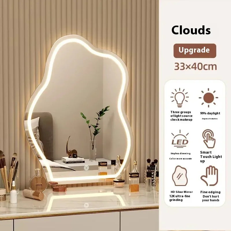Irregular LED Accent Wall Mirror
