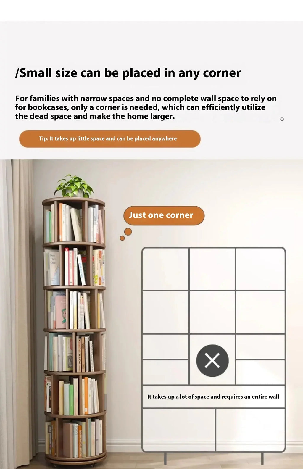 Rotating Tower Bookcase