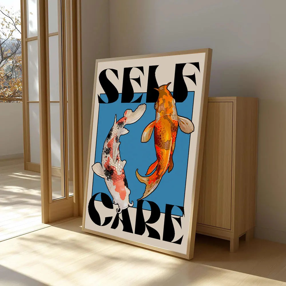 Japanese Koi Botanical Canvas Print — WESTMERE