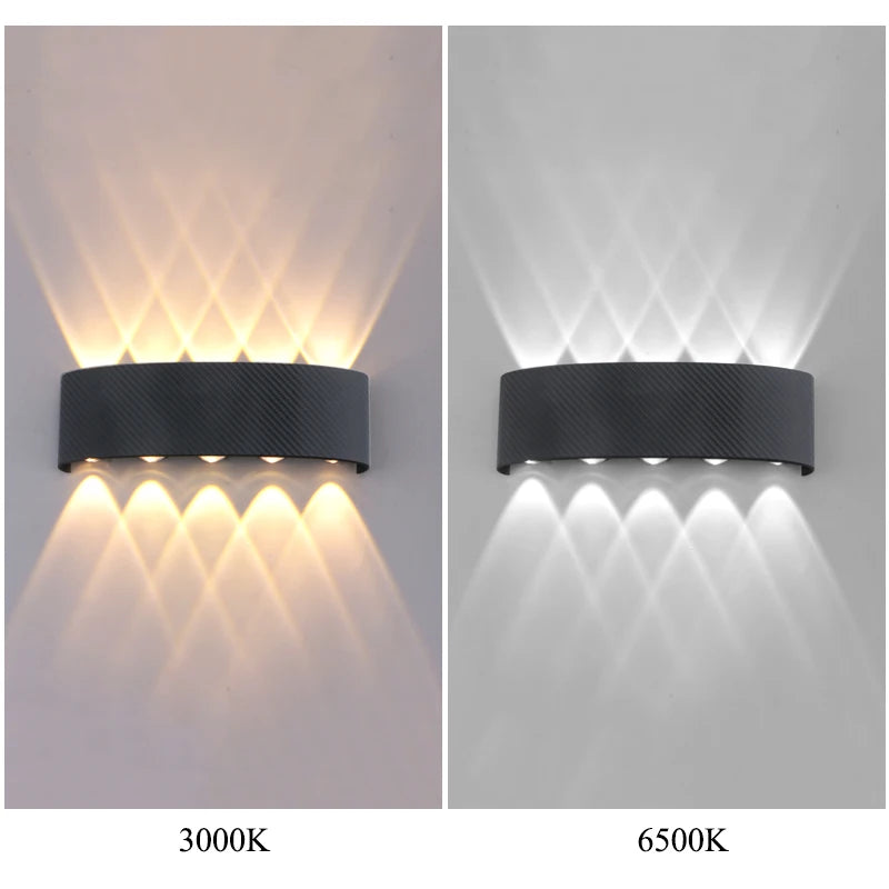 Wide-Voltage Waterproof Outdoor Wall Light