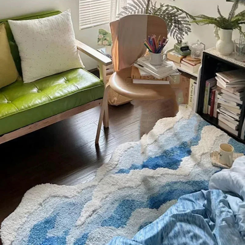 Ocean Wave Tufted Accent Rug