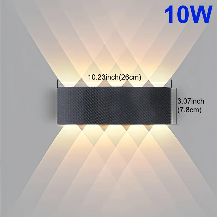 Wide-Voltage Waterproof Outdoor Wall Light