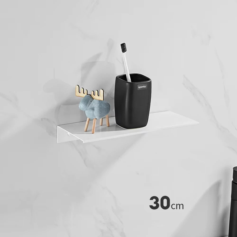 Wall-Mounted Aluminum Bathroom Shelf