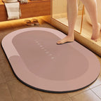 Minimalist Diatomite Bath Mat Quick-Dry Absorbent Non-Slip Door Mat Stain-Resistant & Durable Entryway Rug