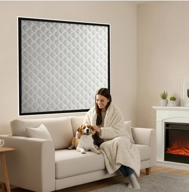 Winter Thick Blackout Curtains – Insulated Room-Darkening, Noise-Reducing & Energy-Saving Panels for Bedroom and Living Room