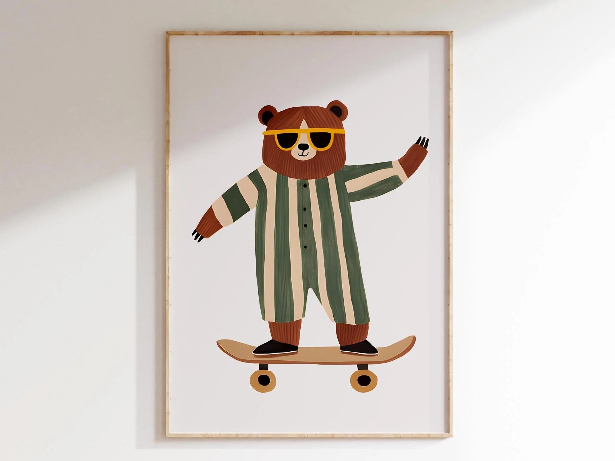 Skateboarding Dachshund Canvas Print