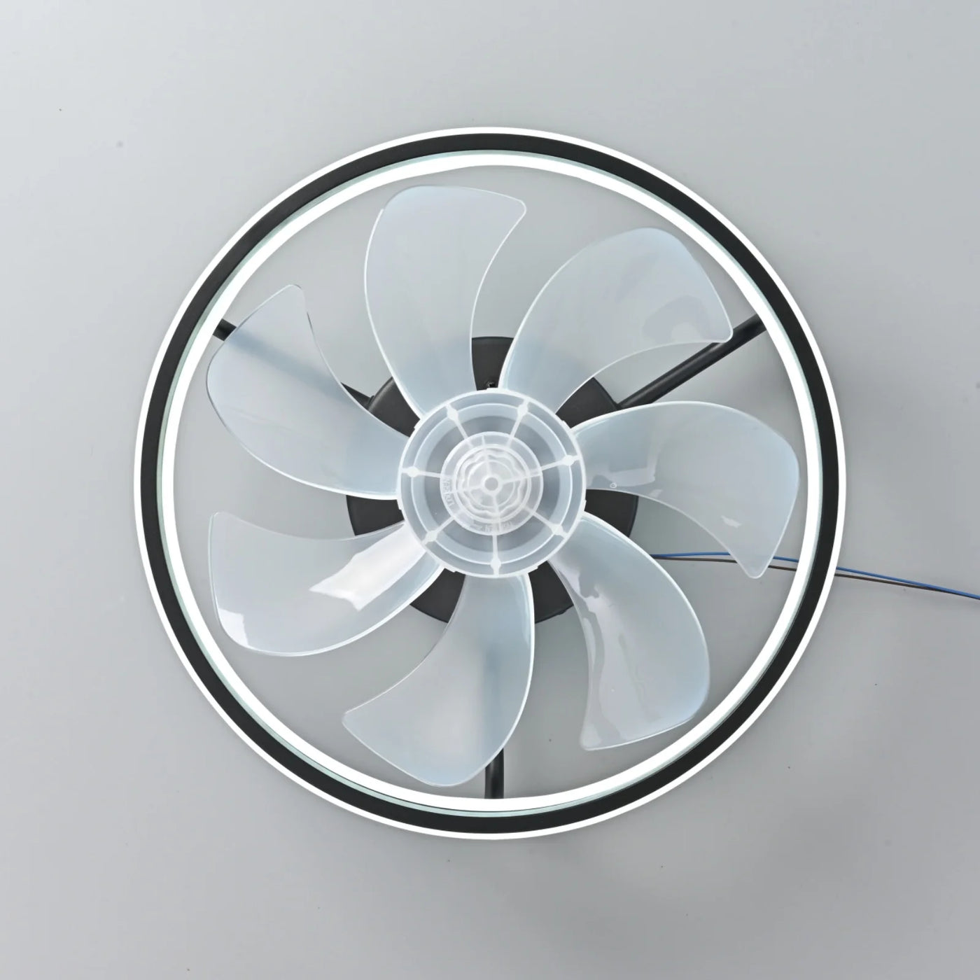 Electric Remote-Control LED Ceiling Fan with Light — detail view
