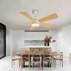 Black Remote-Control Ceiling Fan Light