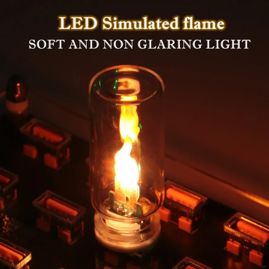 USB Flickering Glass Flame Light