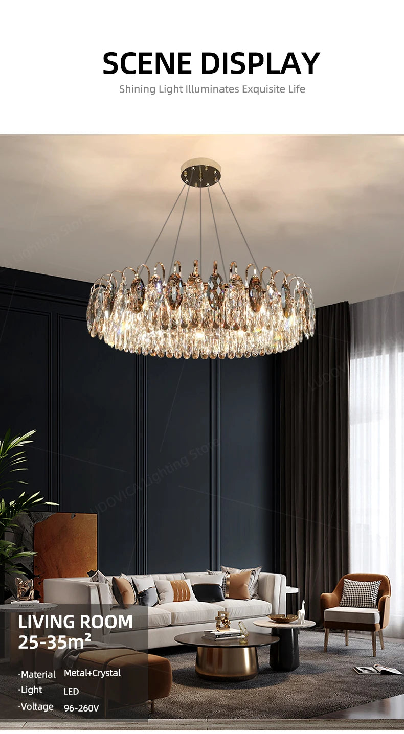 Modern Luxury Crystal Chandelier