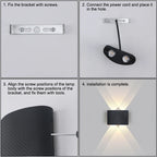 Wide-Voltage Waterproof Outdoor Wall Light