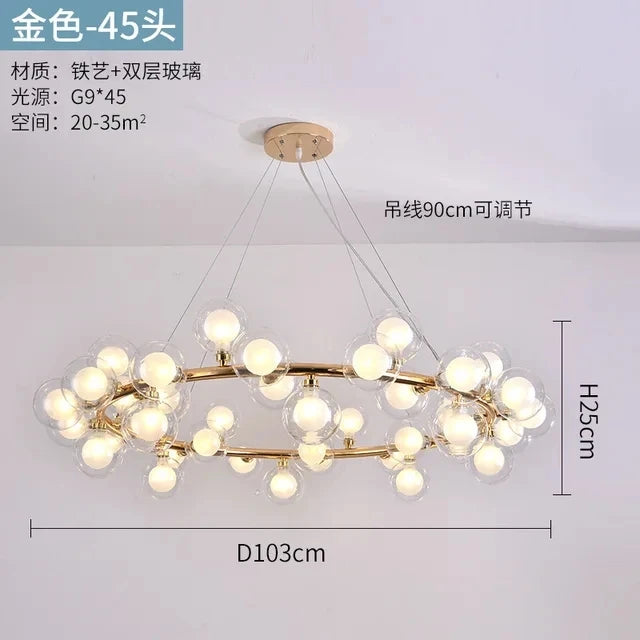 Glass LED Chandelier