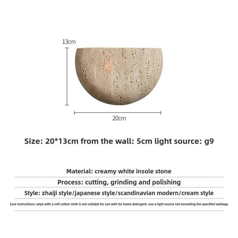 Wabi-Sabi Stone Retro Living Room Wall Porch Corridor
