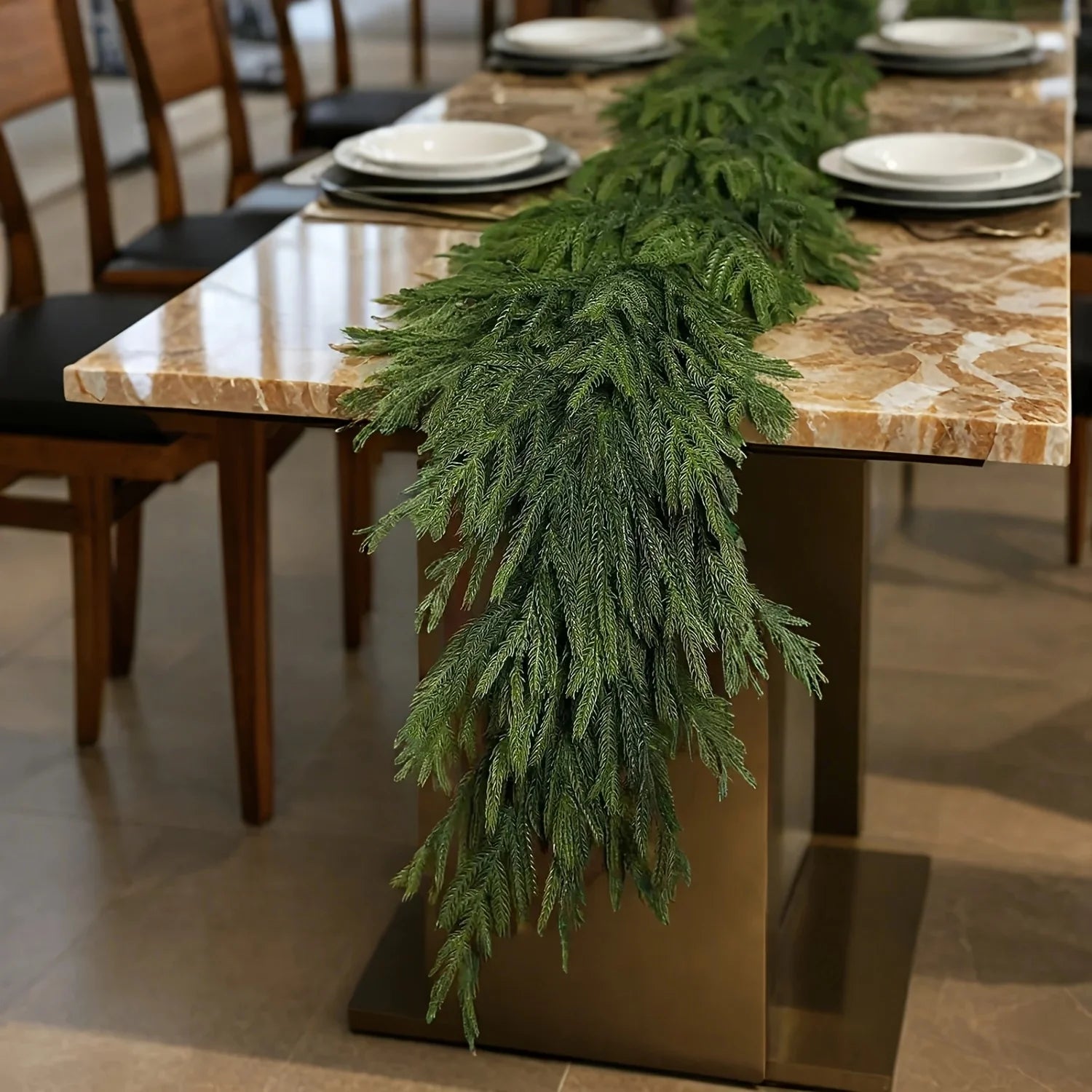 Norfolk Pine Christmas Wreath & Garland