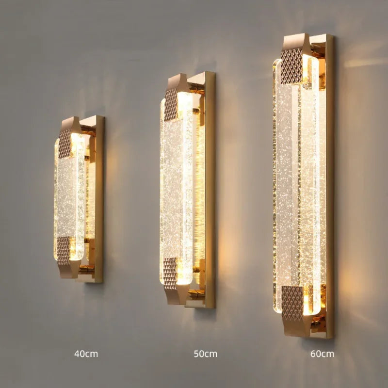 LuxeGlow Crystal Wall Sconce
