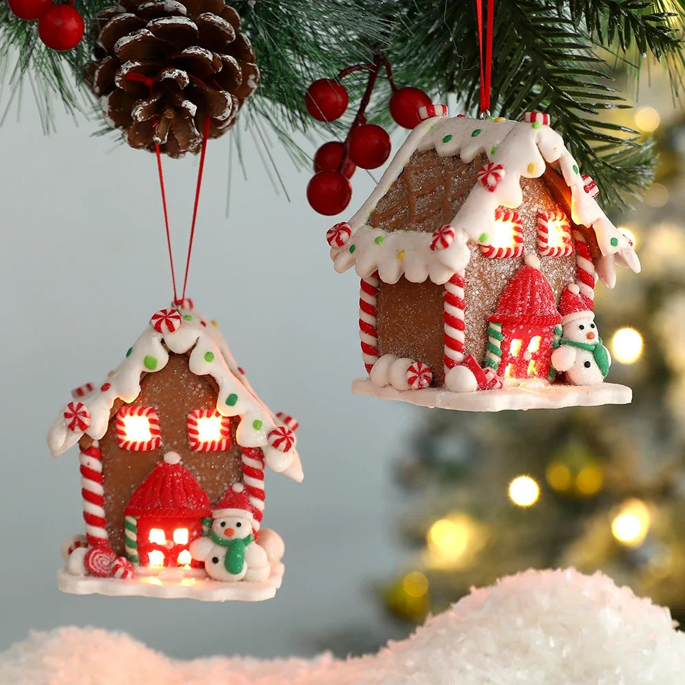 Gingerbread LED pendant ornament product detail